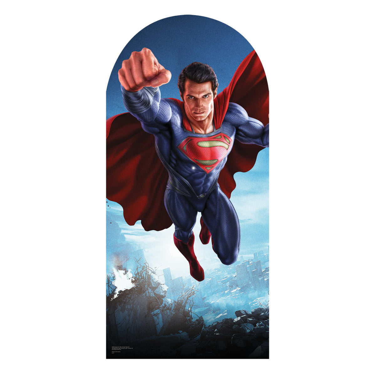 SC663 Superman 'Man of Steel' Stand In Cardboard Cut Out Height 185cm – product image 4