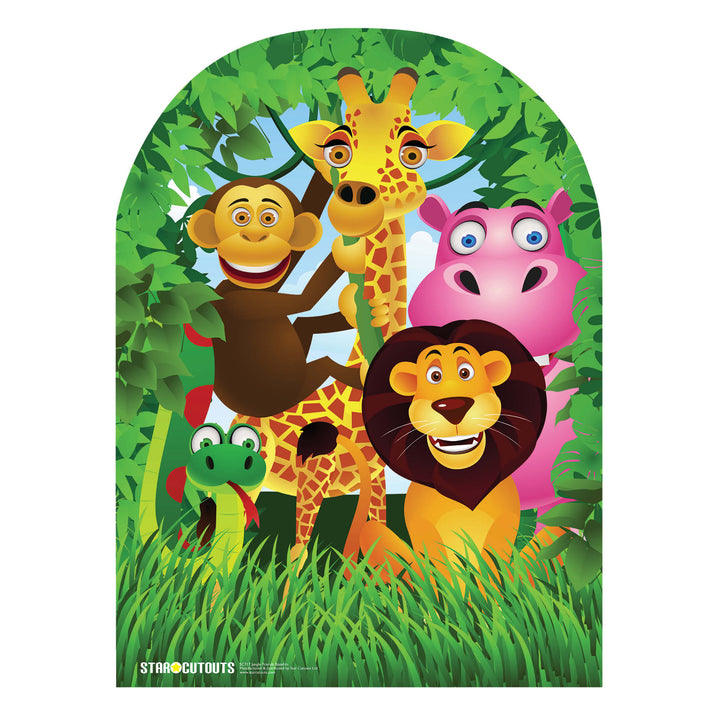 SC717 Jungle stand in (child) Cardboard Cut Out Height 120cm – product image 1