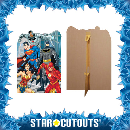 SC886 Justice League Stand-In Animated Child Size Cardboard Cut Out Height 135cm
