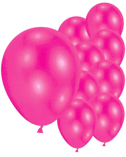 Hot Pink Balloons - 9'' Latex (10pk)