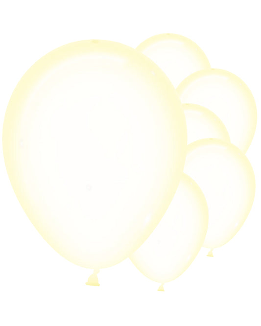 Pastel Yellow Crystal Balloons - 12" Latex (50pk)
