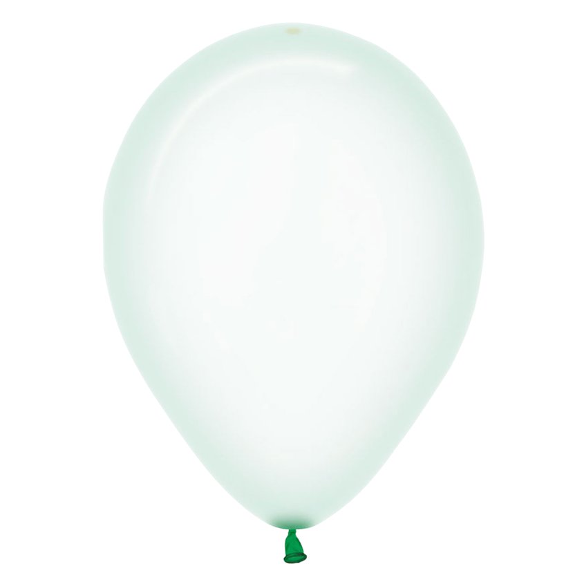 Pastel Green Crystal Balloons - 12" Latex (50pk) – product image 3