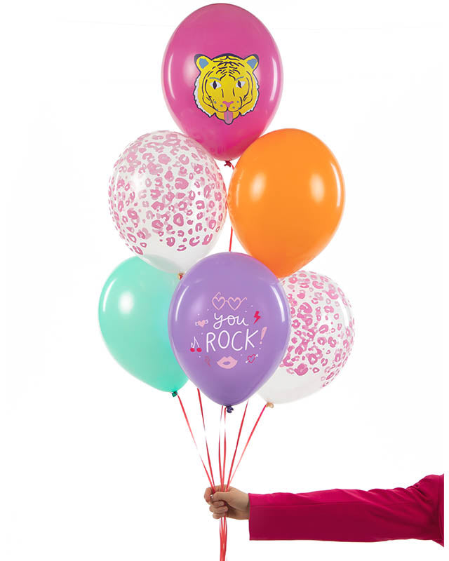 You Rock Printed Balloons - 12" Latex (6pk)