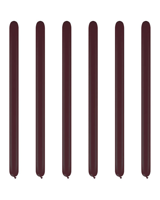Merlot Red Modelling Balloons - 260 Latex (100pk)