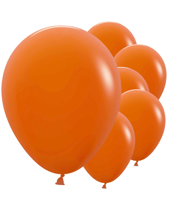 Sunset Orange Balloons - 12" Latex (50pk)