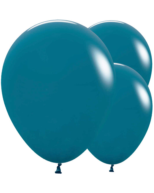 Deep Teal Balloons - 18" Latex (25pk)