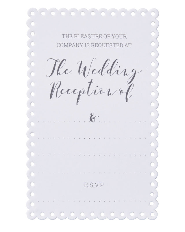 Beautiful Botanics Wedding Reception Invites