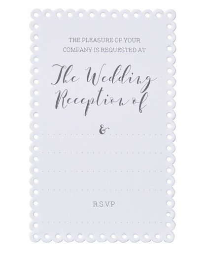 Beautiful Botanics Wedding Reception Invites