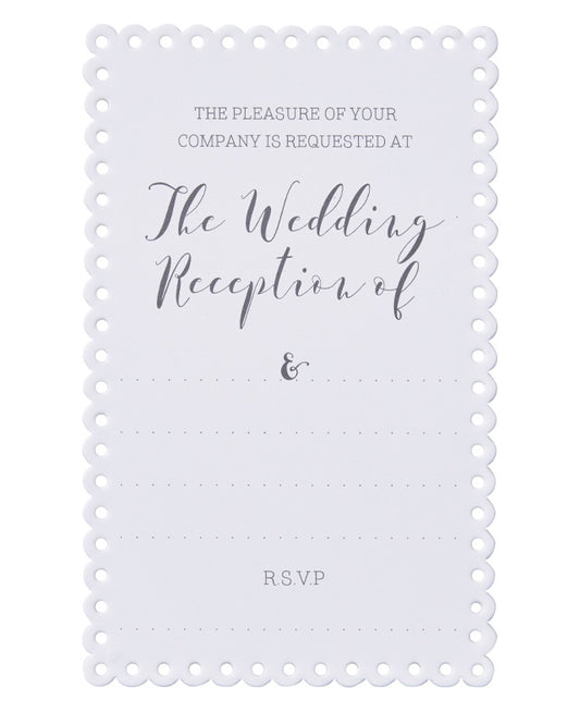 Beautiful Botanics Wedding Reception Invites