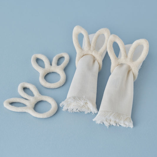 Felt Bunny Easter Napkin Rings