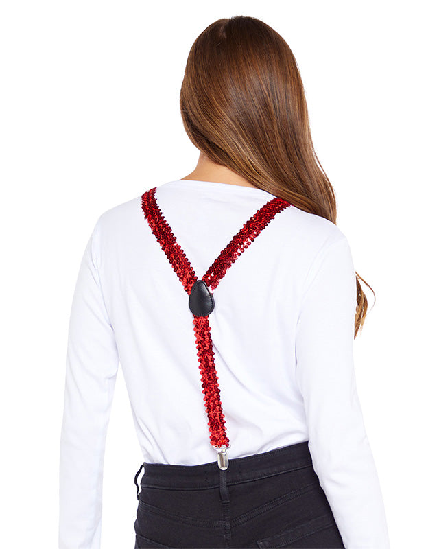Red Sequin Braces – product image 3