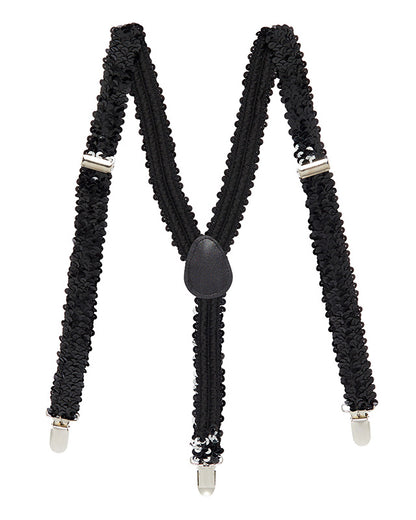 Black Sequin Braces