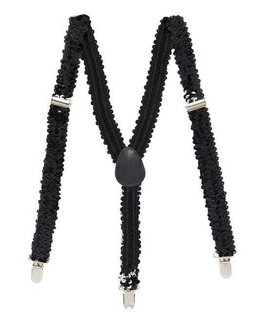 Black Sequin Braces