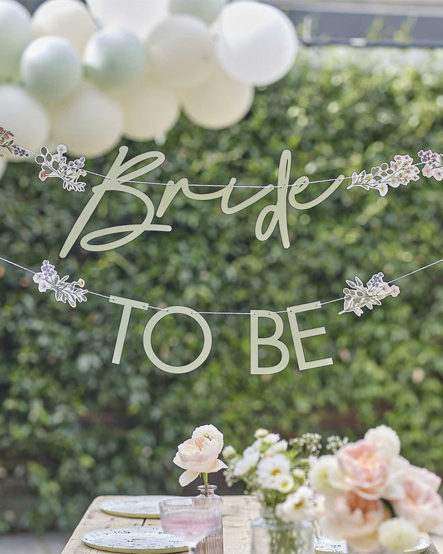 Bridal Bloom Floral Letter Banners - 3m (2pk) – product image 1