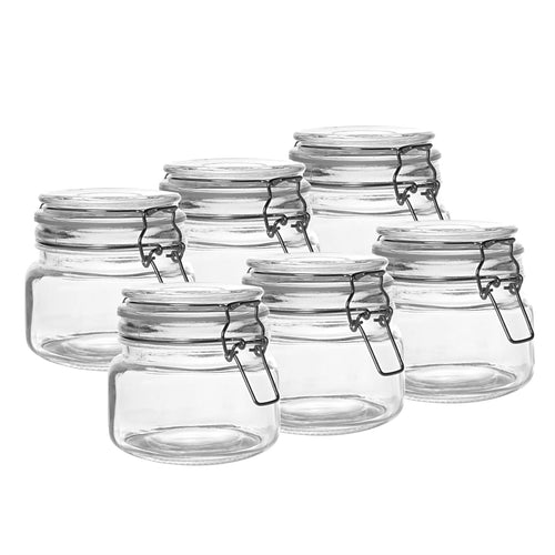 500ml Clip Top Jar - Set of 6 | M&W	