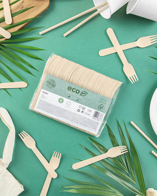 Natural Wooden Forks (100pk)