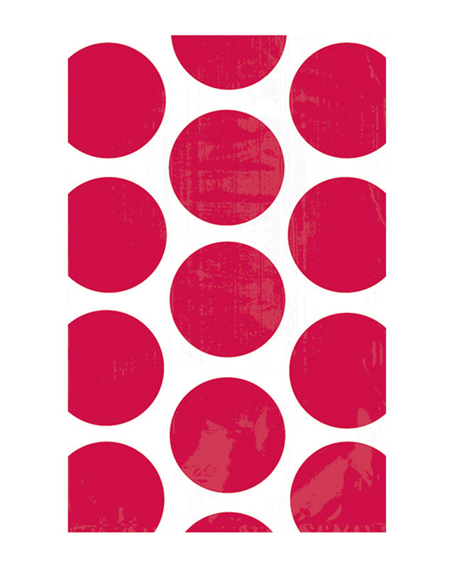 Apple Red Polka Dot Paper Sweet Bags - 17cm