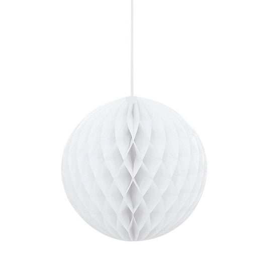 White Honeycomb Ball Decoration - 20cm