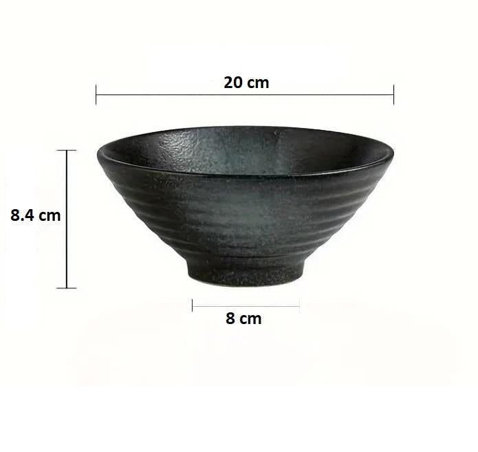 Ramen Bowl Set of 2 Includes Chopsticks & Spoons Blue | M&W	