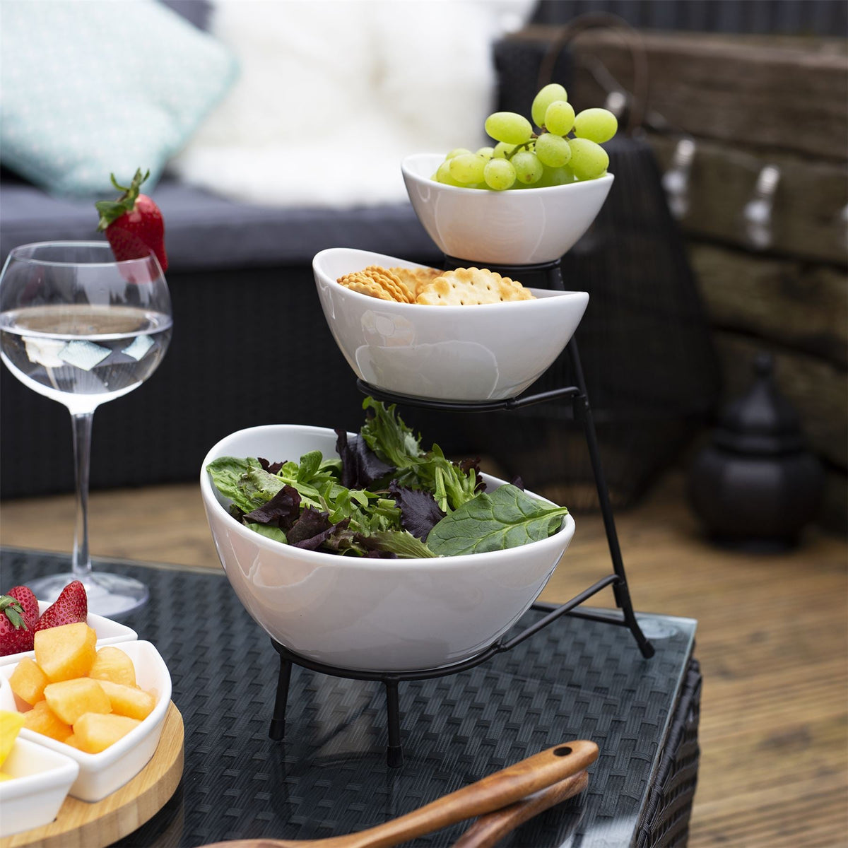 3 Tier Serving Set Bowls | M&W	
