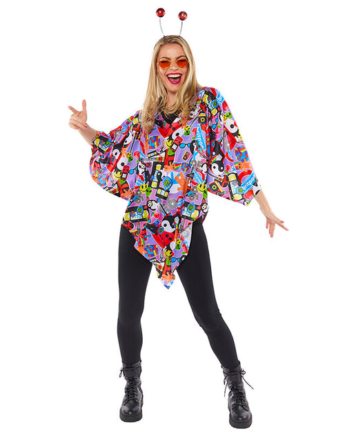 90s Retro Poncho - Adult Costume – product image 1