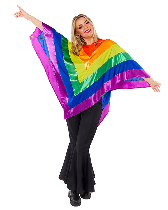 Rainbow Poncho - Adult Costume – product image 1