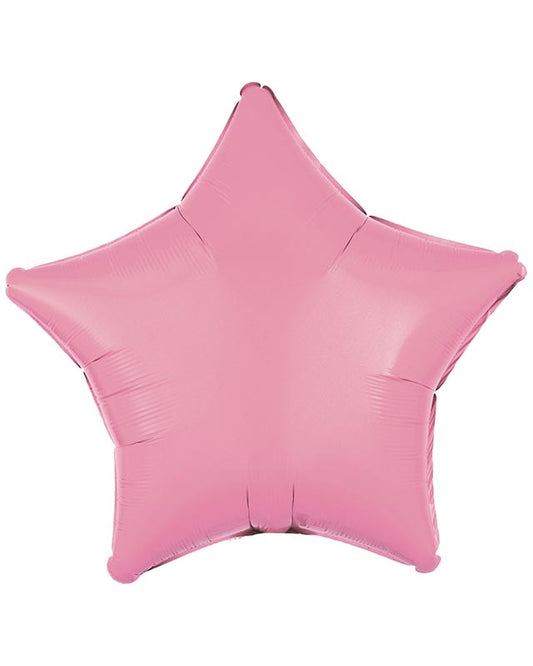 Metallic Pink Star Balloon - 18" Foil