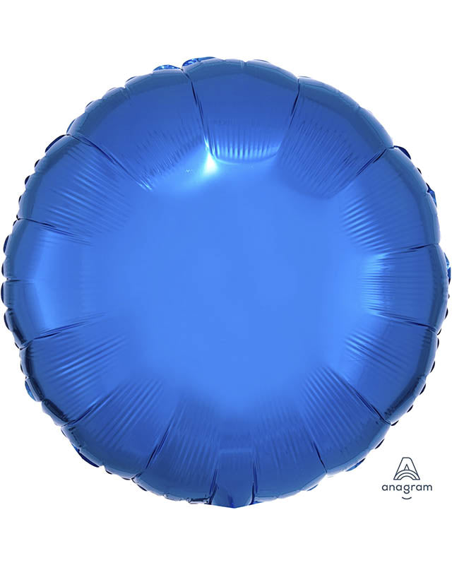 Metallic Blue Round Balloon - 18" Foil