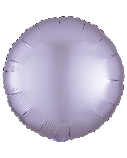 Satin Luxe Pastel Lilac Round Foil Balloon - 18" Foil - Unpackaged