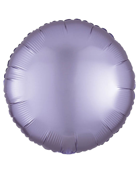Silk Lustre Pastel Lilac Round Balloon - 18" Foil (Unpackaged)