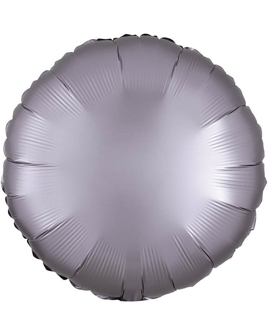 Satin Luxe Greige Round Balloon - 18" Foil