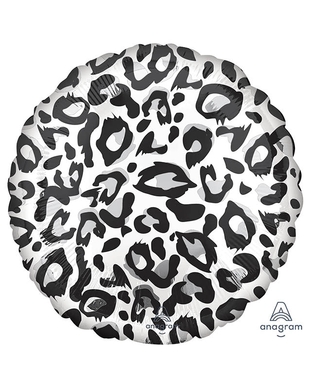 Snow Leopard Print Balloon - 18" Foil