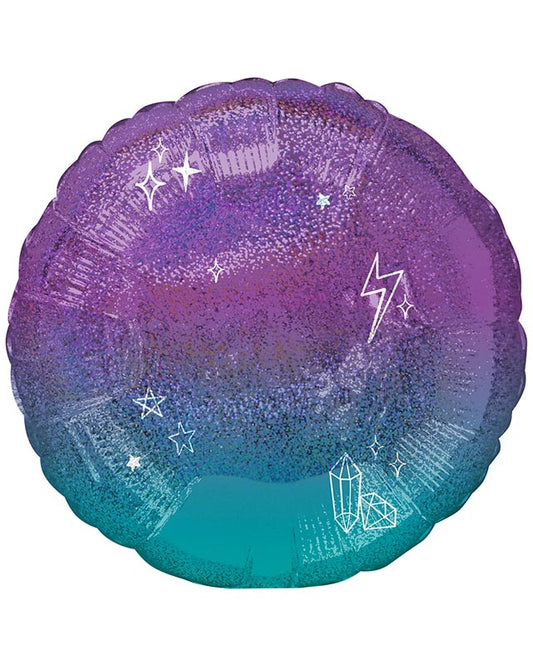 Sparkle Orange Ombre Balloon - 18" Foil