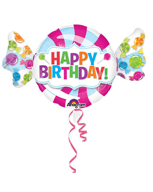 Sweet Shop Happy Birthday Balloon - 40" Foil