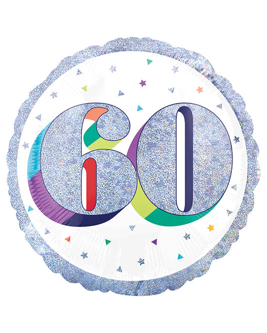 Here's To Your 60th Birthday Balloon - 18" Foil