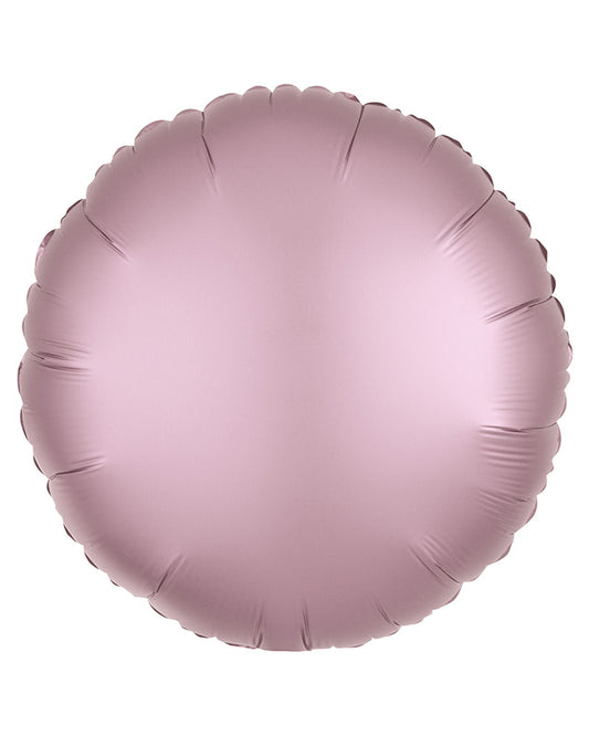 Metallic Pastel Pink Round Foil Balloon - 18" (Unpackaged)