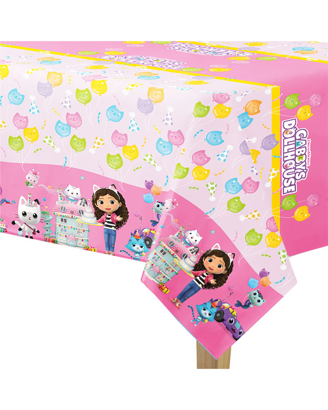 Gabby's Dollhouse Plastic Table Cover - 1.2m x 1.8m
