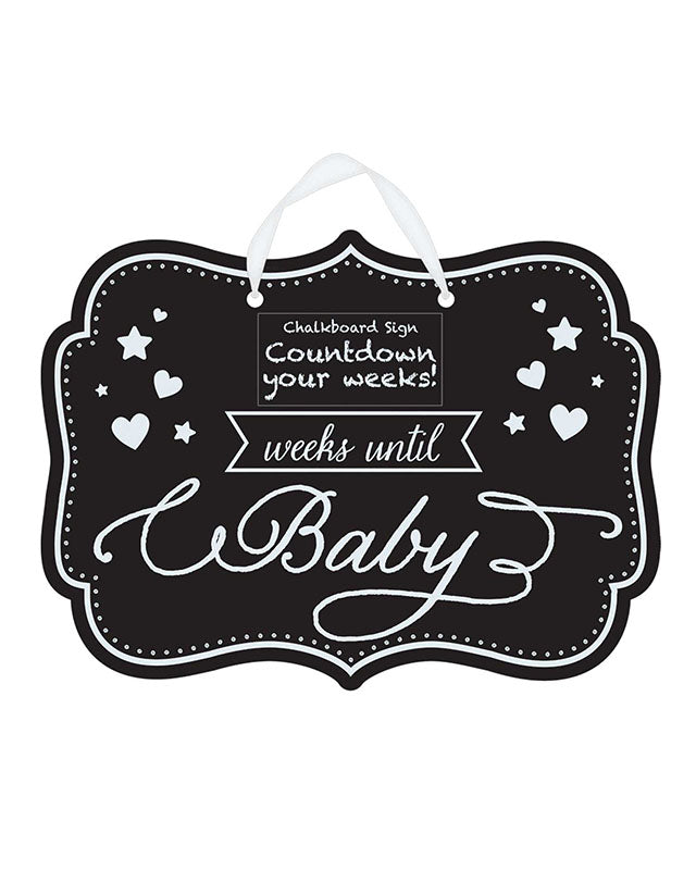 Baby Shower Countdown to Baby Chalkboard Sign