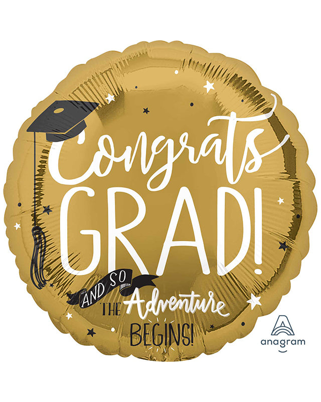 Congrats Grad Jumbo Balloon - 28" Foil
