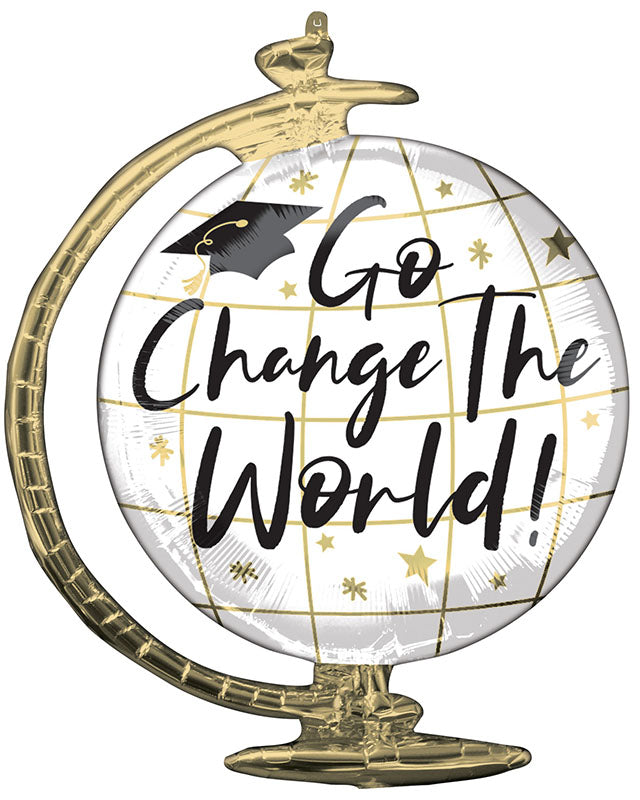 Change The World Globe SuperShape Balloon - 23"