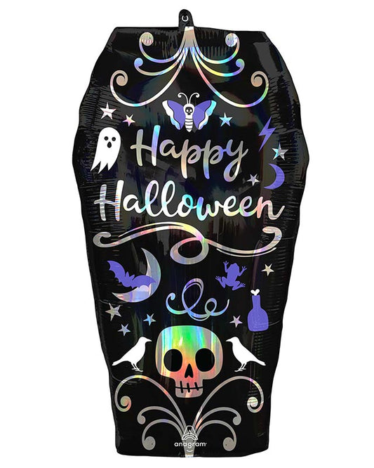 Iridescent Coffin SuperShape Balloon - 27" Foil