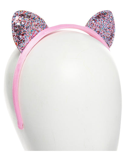 Pink Glitter Cat Ears