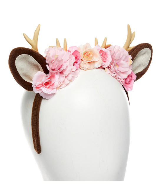 Deer Doe Floral Headband