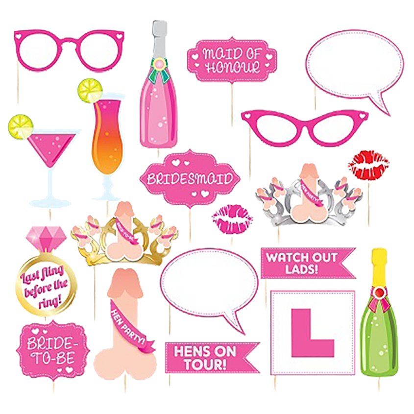 Hen Party Photo Props (20pk) – product image 3