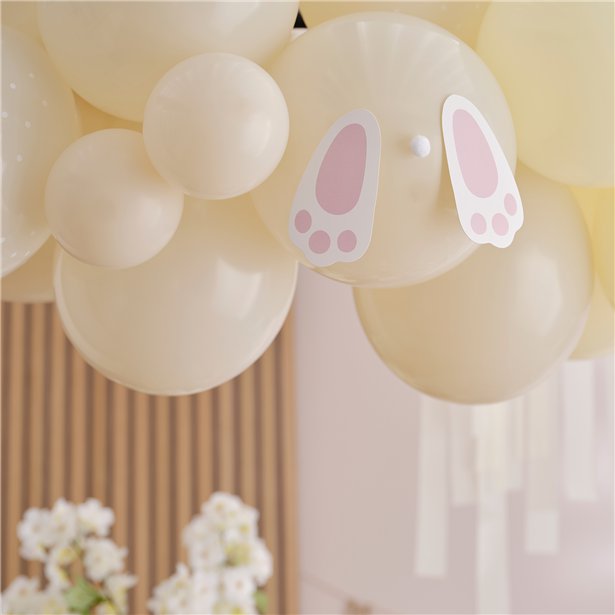 Hey Bunny Pastel Balloon Arch & Streamers - 50 Balloons