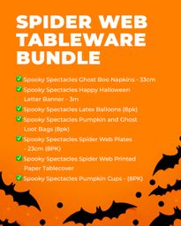 Spider web Tableware Bundle - (42pk)