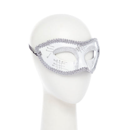 White Mask with Glitter