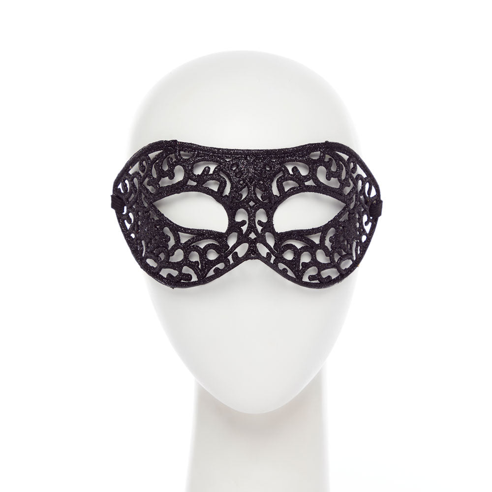 Black Glitter Lace Mask – product image 1