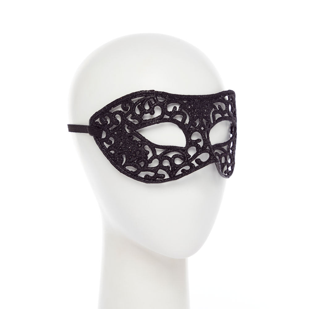 Black Glitter Lace Mask – product image 2