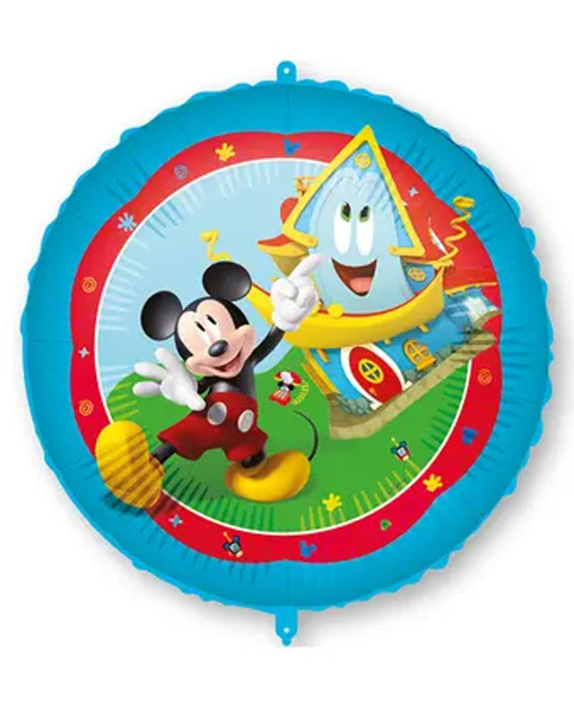 Disney Mickey Mouse 18" Round Foil Balloon with String & Weight